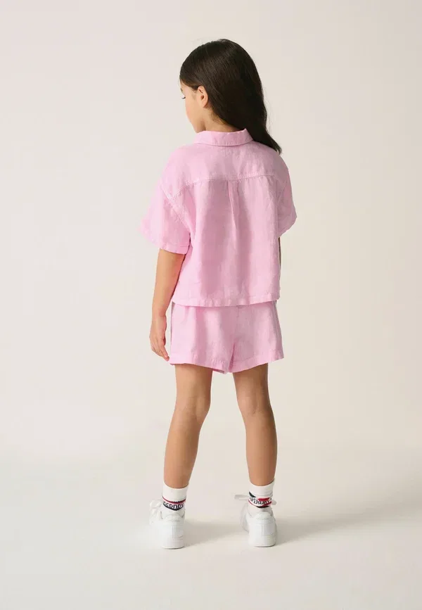 Комплект из топа и шорт, свободный крой, Regular fit - top & short set, Superdry & Co, pink, розовый