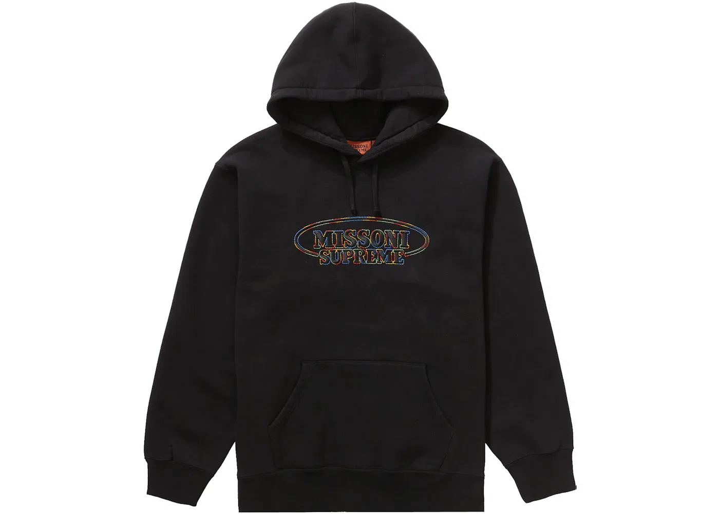 Мужской худи с принтом Supreme Missoni, Black