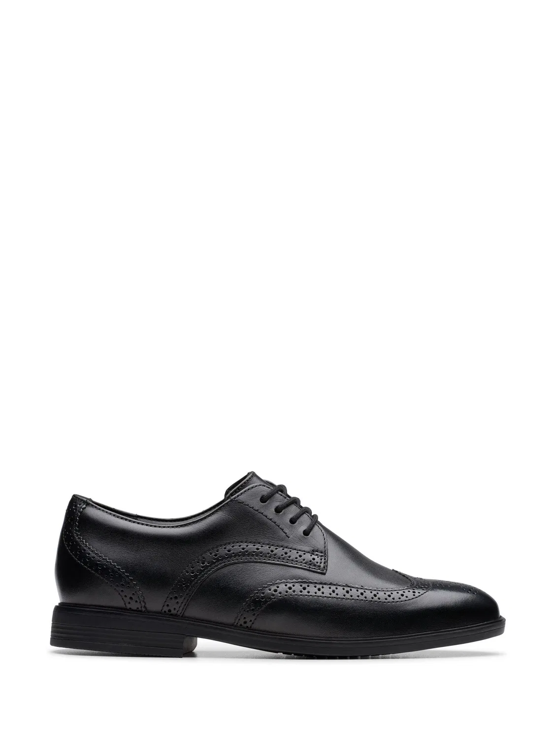 Туфли дерби Clarks Jonwin Wing, кожаные, черные
