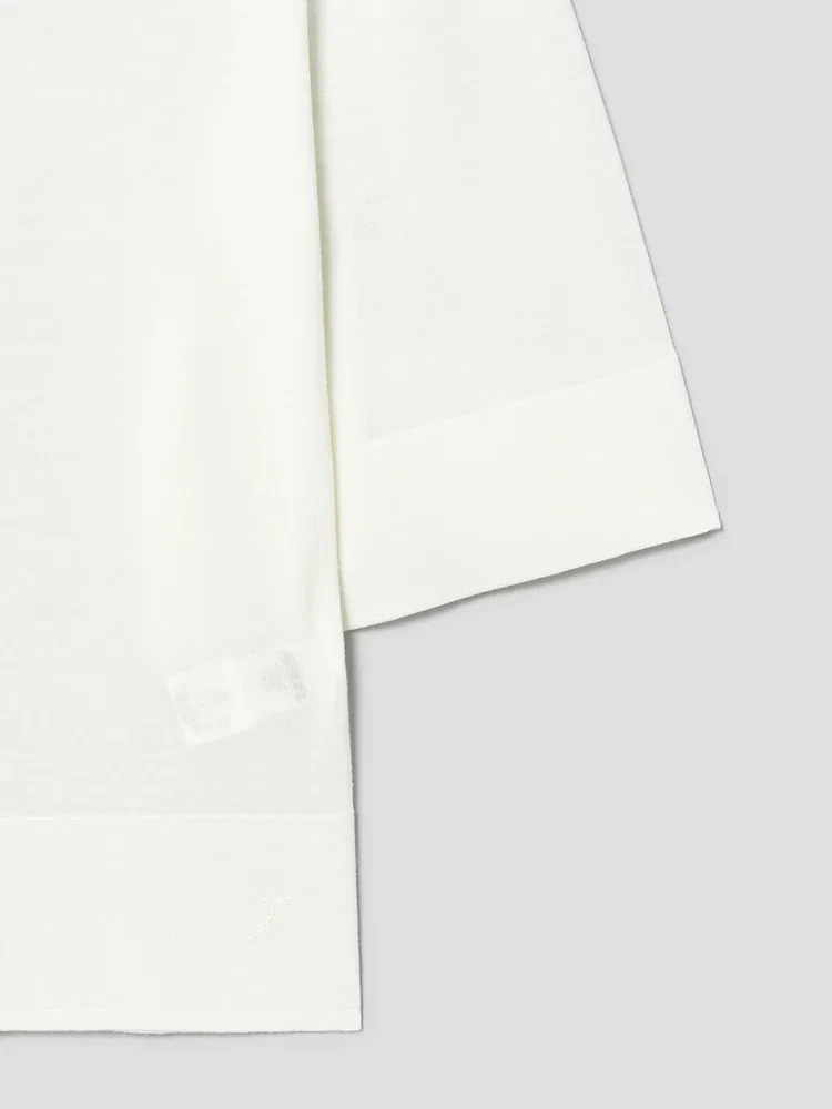 Женская футболка с длинным рукавом La Maille Mananco JACQUEMUS, White — фото 4