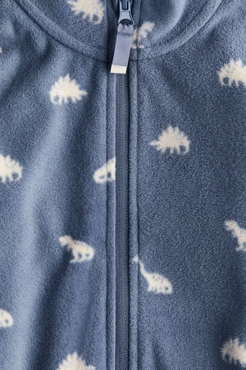 Флисовая куртка H&M, Taubenblau/Dinosaurier — фото 2