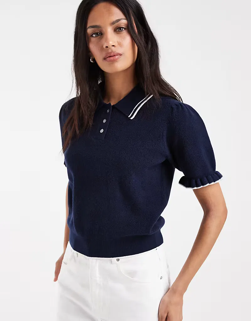Супермягкая поло-рубашка Levi's с коротким рукавом, синий — фото 3