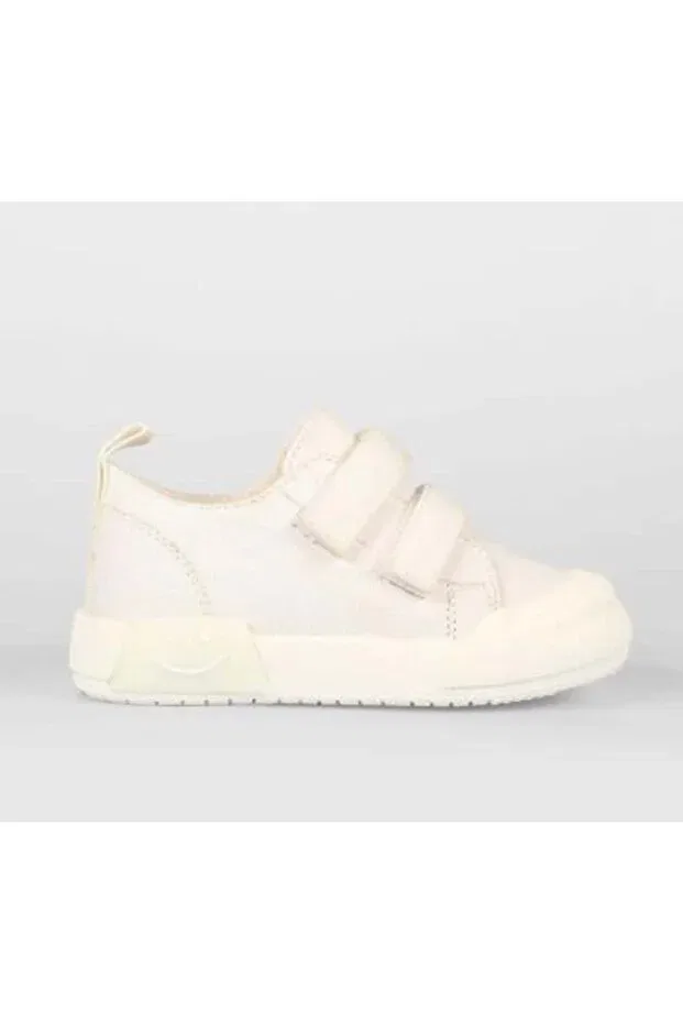 Детские туфли-лодочки для девочек из льна Vicco, White