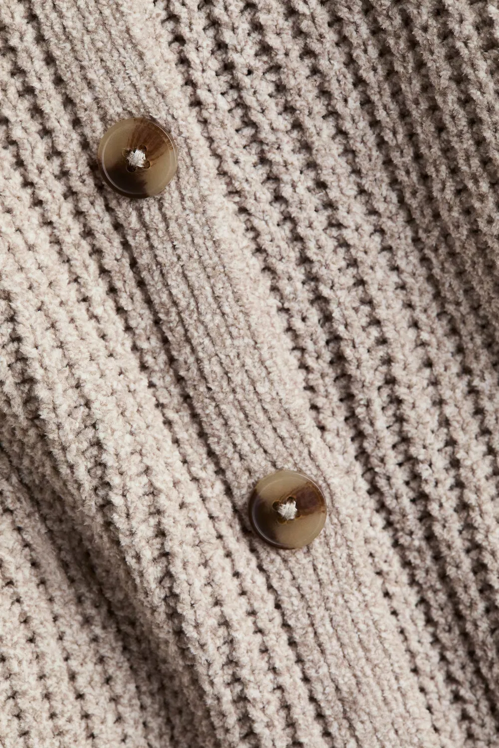Кардиган из синели H&M, Hellbeige — фото 2