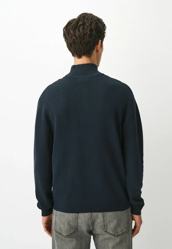 Джемпер с воротником на молнии, Regular Fit, Next, Navy Blue, темно-синий — фото 3