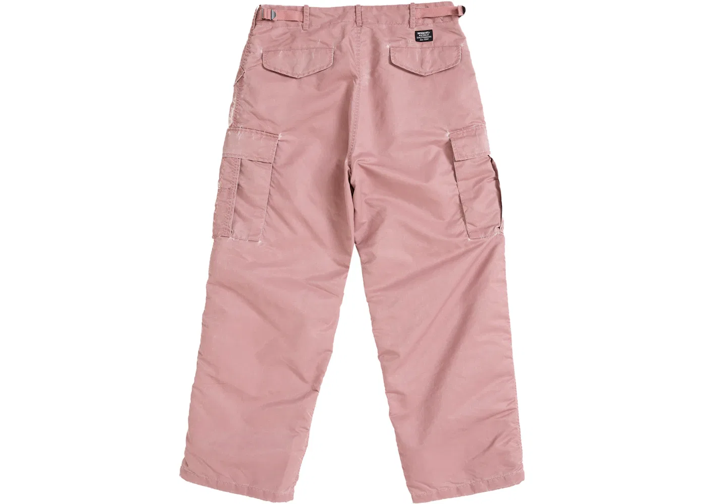 Мужские штаны из сатина с принтом Supreme Washed Flight Satin Cargo Pant, Dusty Pink — фото 2