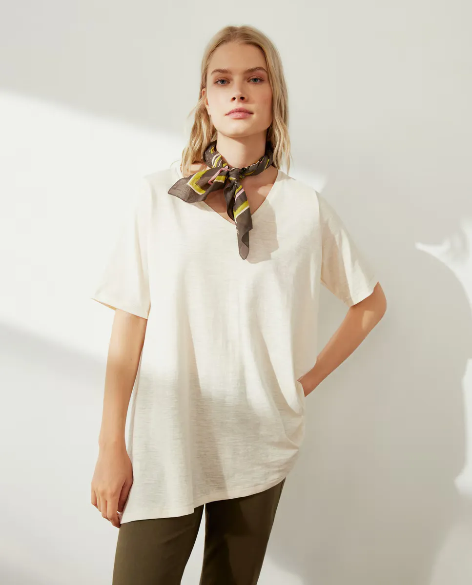 

Футболка женская с коротким рукавом Southern Cotton, цвет Blanco roto