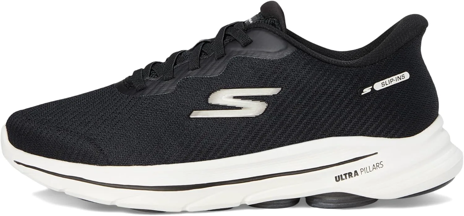 Мужские кроссовки Skechers Go Walk 8 Pate без застежек, черно-белый — фото 4