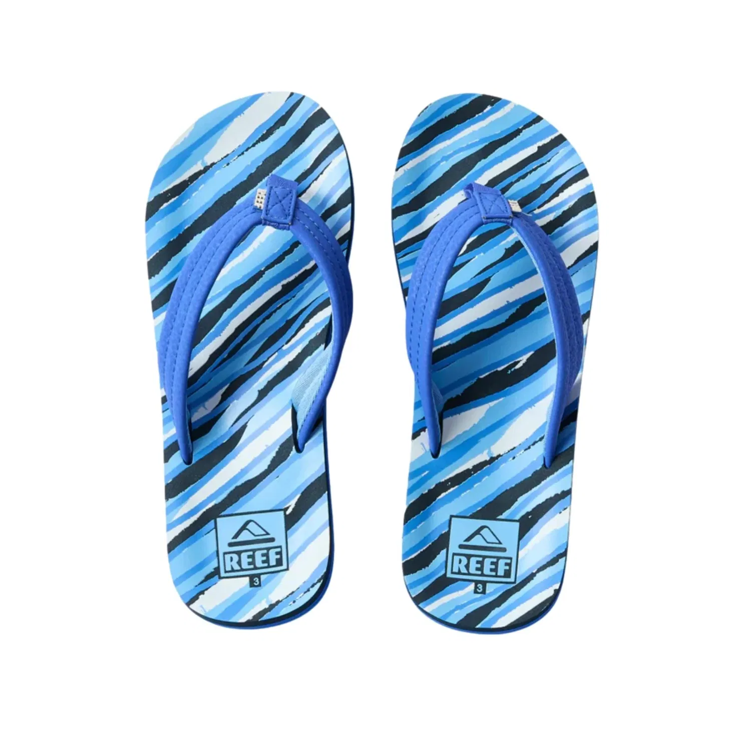 Детские сланцы Reef Ahi Royal Stripe CJ6792, синий — фото 2