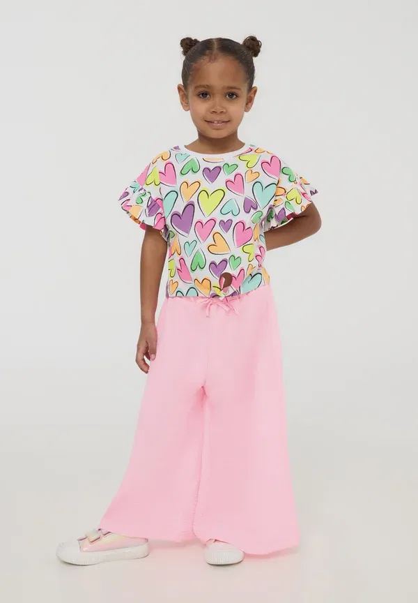 Брюки с заниженной талией Trousers Terranova, Rosa Fluo, розовый