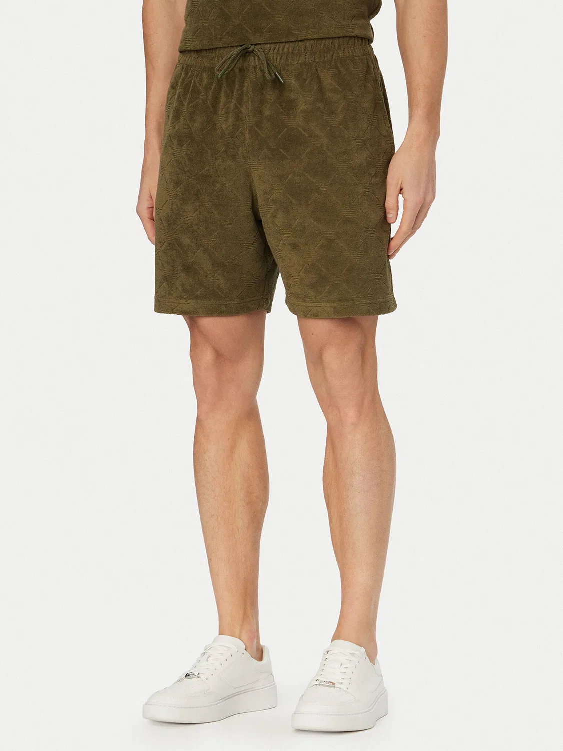 Мужские спортивные шорты стандартного кроя Emporio Armani, зеленый