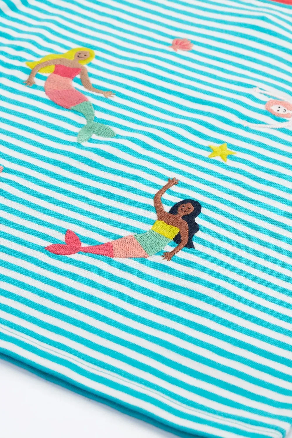 Детская футболка с вышивкой Ennis Frugi, Blue — фото 3