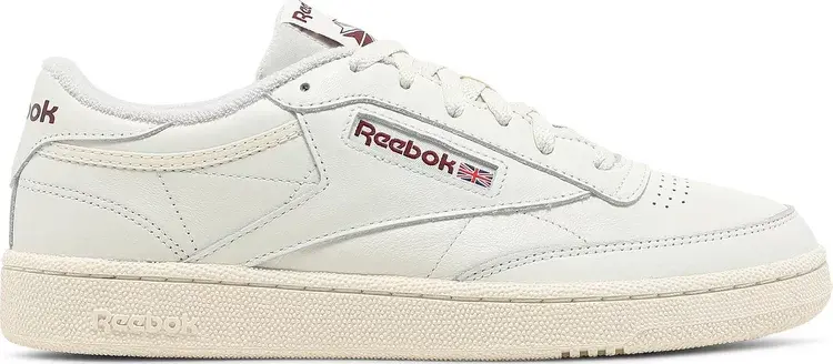 

Кроссовки club c 85 'classic white collegiate burgundy' Reebok, белый