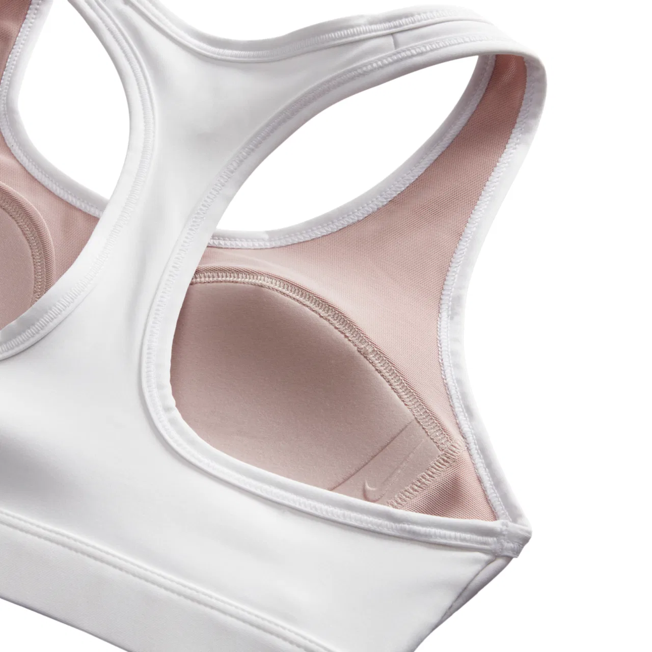 Спортивный бюстгальтер женский Jordan Sport Jumpman Bra, цвет White/Stone Mauve/Black — фото 4