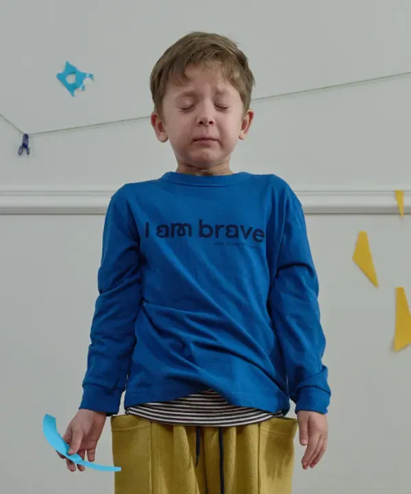 Футболка с длинным рукавом Brave Whatdoyouthinkabout, синий
