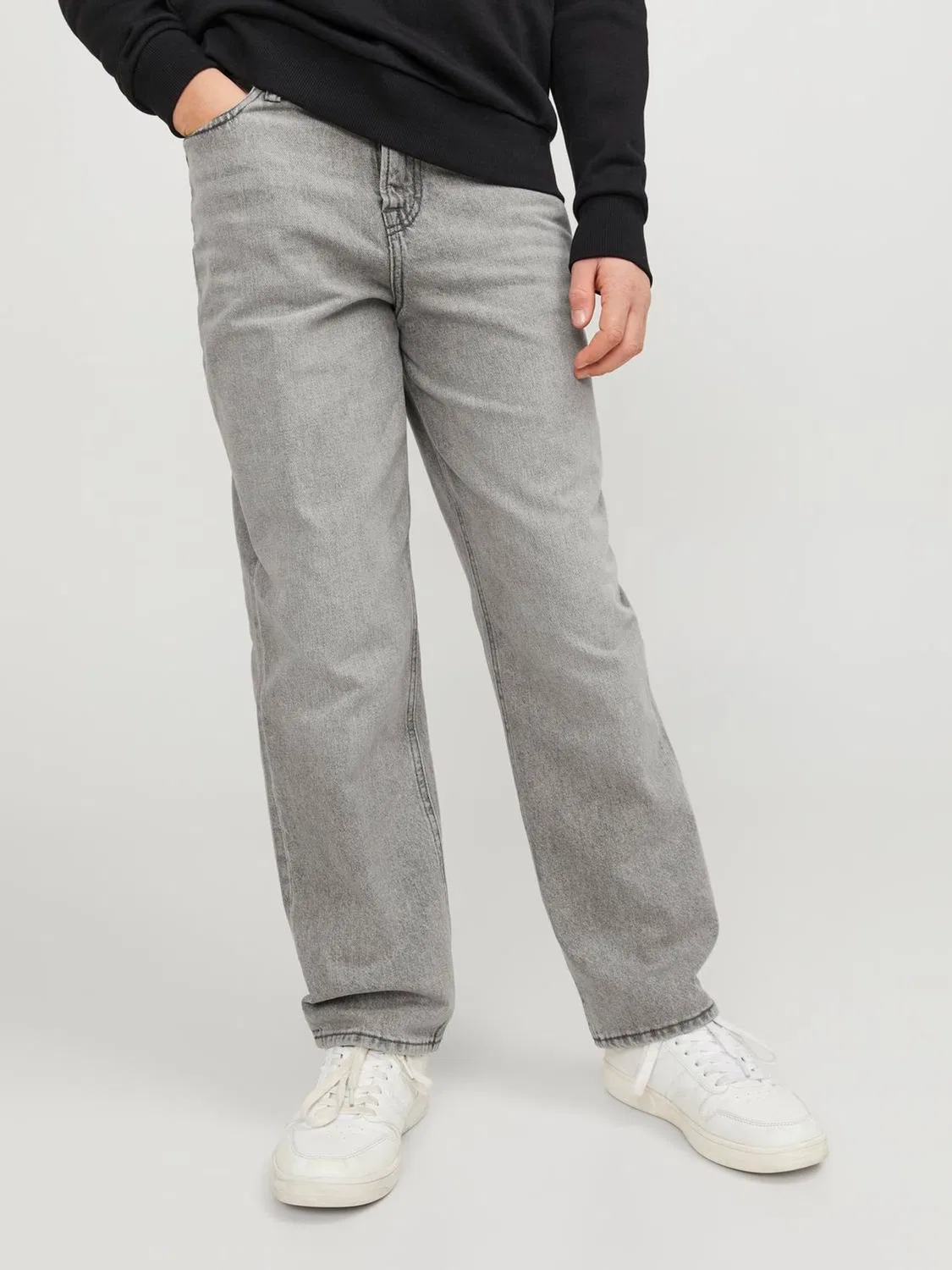 Джинсы свободного кроя Chris JACK & JONES JUNIOR, серый