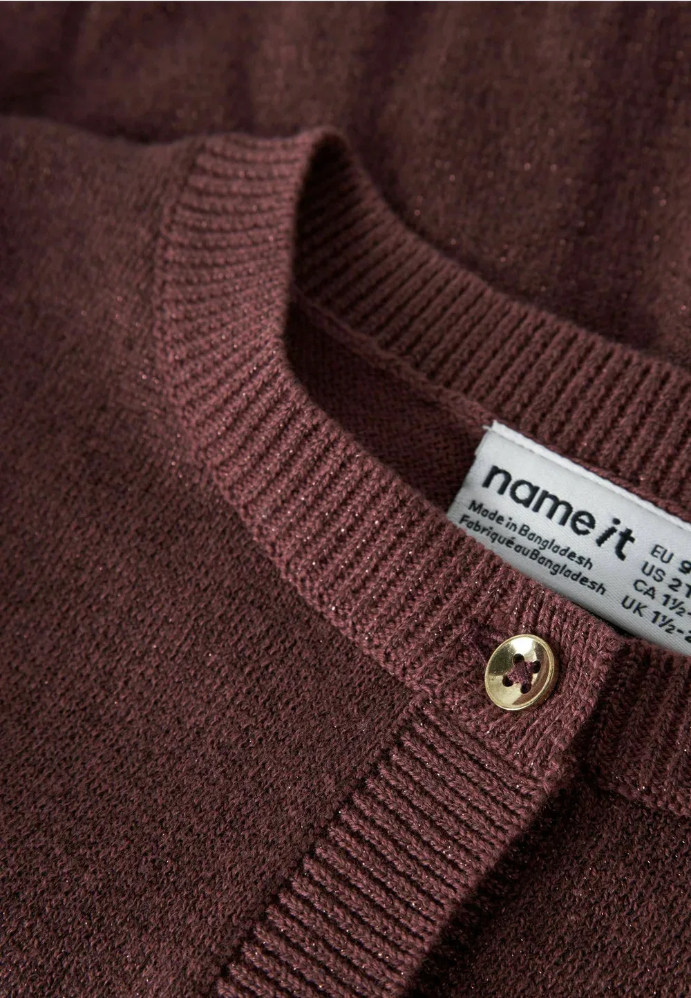 Nmfabinne ls knit card noos - cardigan Name It, Wild Ginger — фото 3