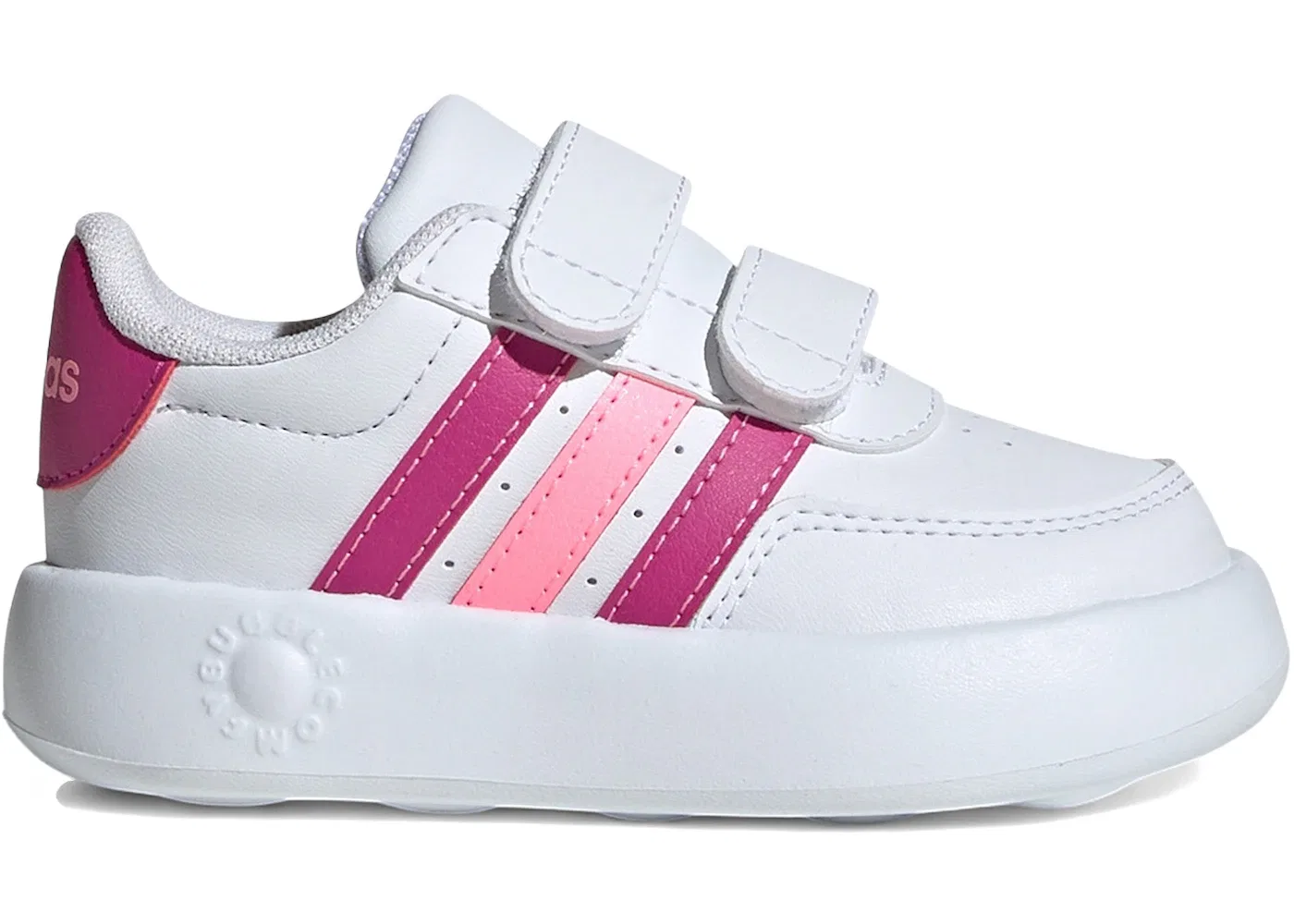 Детские кроссовки Lifestyle Adidas Breaknet 2.0, Cloud White/Lucid Fuchsia/Beam Pink