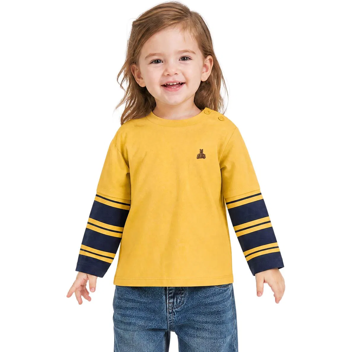 Детская футболка для мальчиков с круглым вырезом GAP, Yellow — фото 4