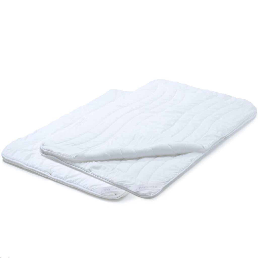 

Одеяло Ambiente 4 сезона 2x140x200 PES микрофибра 2x650г/850г волна стеганая aqua-textil