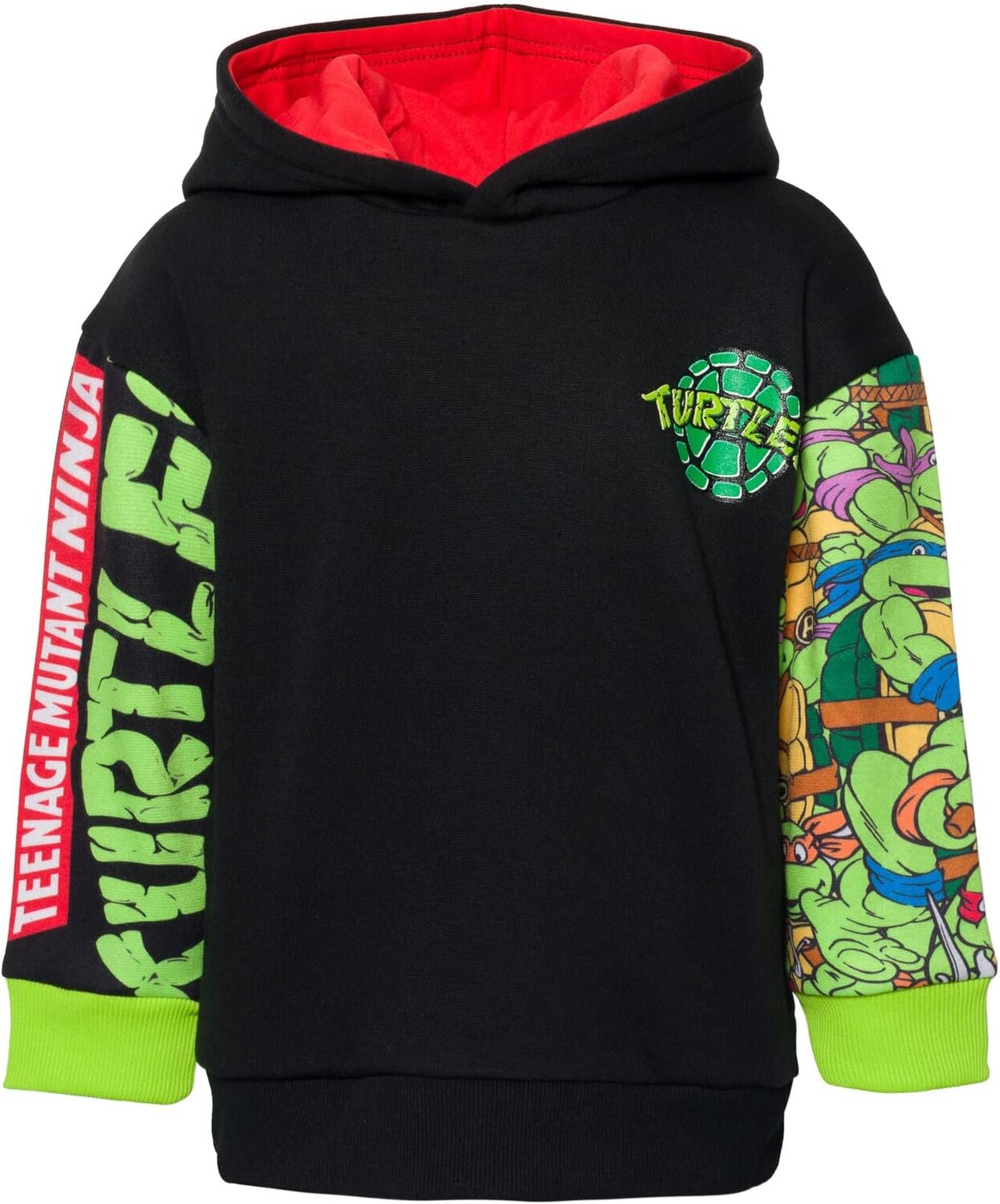 Худи Teenage Mutant Ninja Turtles Fleece, Toddler To Big Kid Sizes (2T - 18-20), черный — фото 2