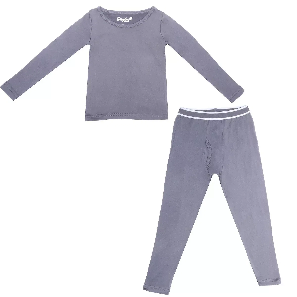 Детский комплект термобелья с начесом Everyday Kids, Dark Gray — фото 2