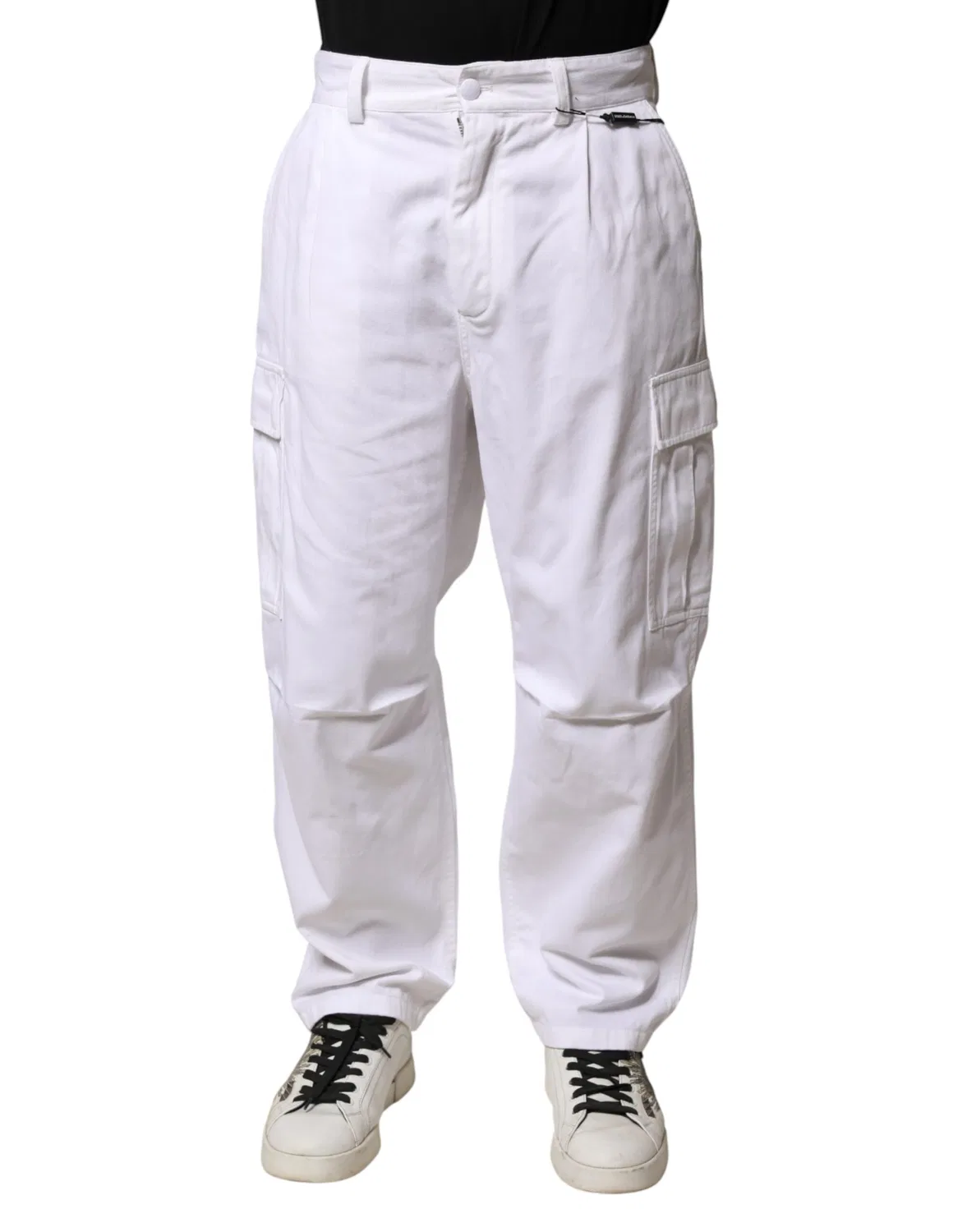 Мужские джинсы карго с карманами, White, Dolce & Gabbana