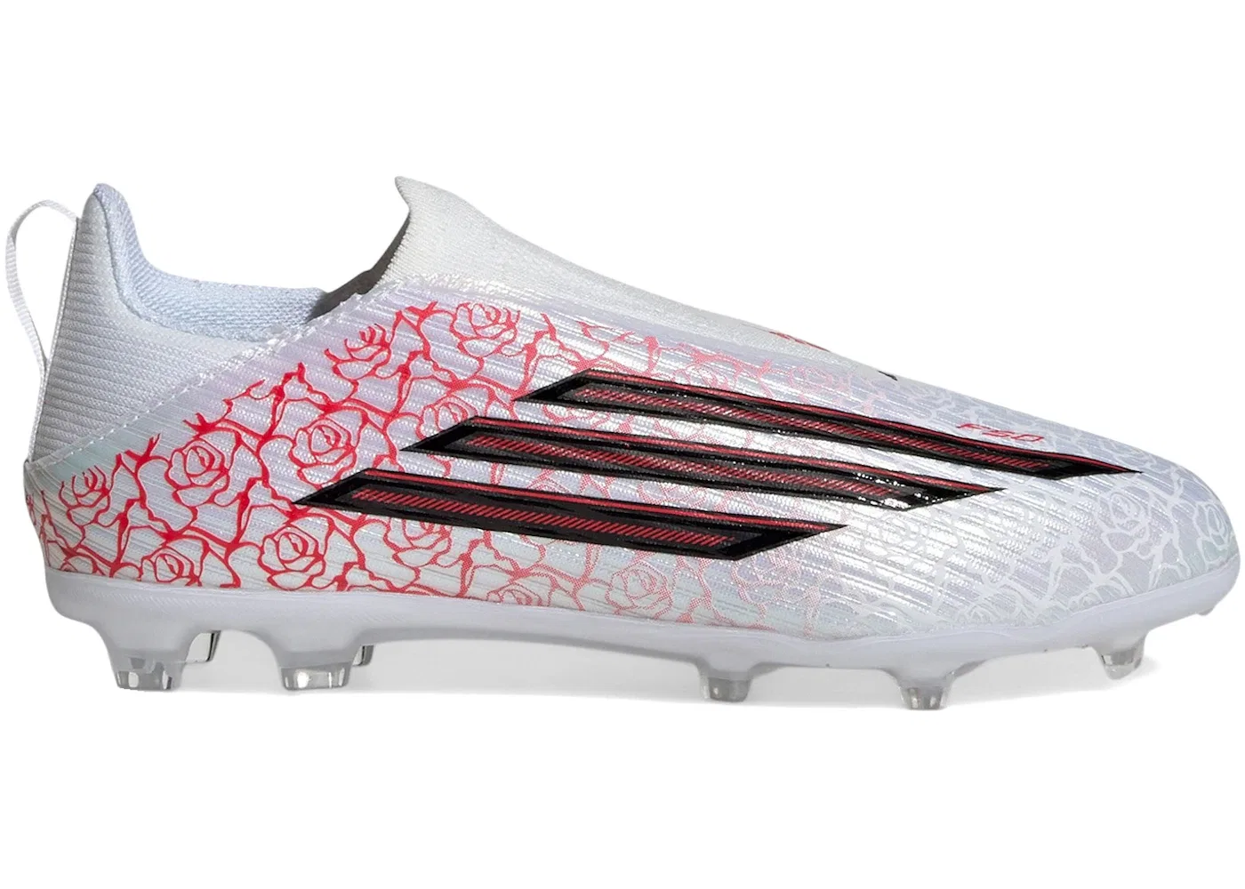Детские бутсы без шнуровки Lamine Yamal Football's Heartbreaker Pack Adidas, Cloud White Core Black Lucid Red