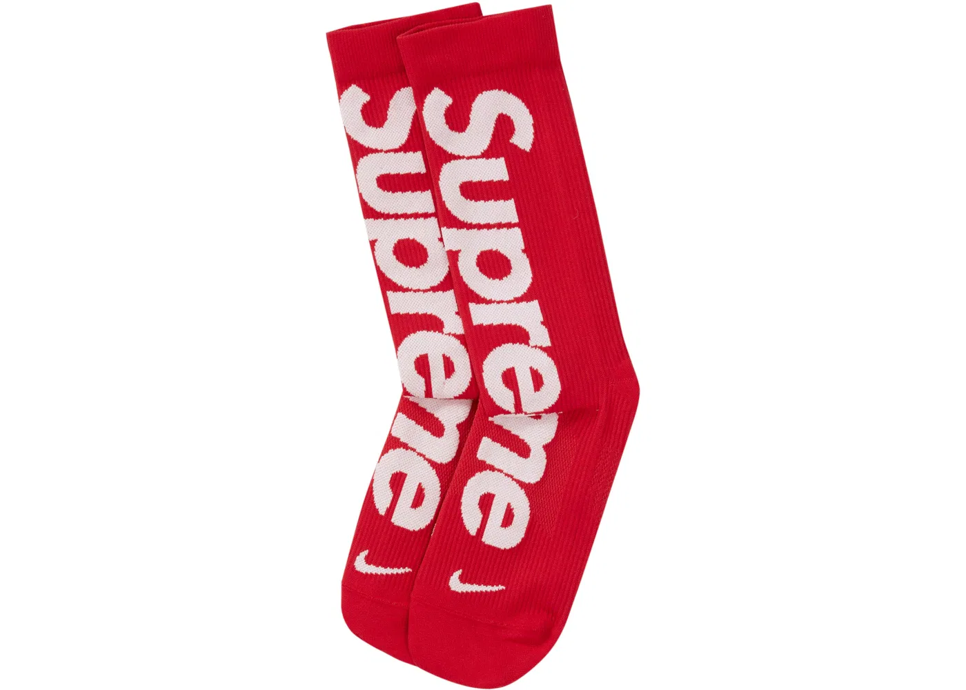 Детские носки с принтом Supreme x Nike Lightweight Crew Socks Supreme, Red