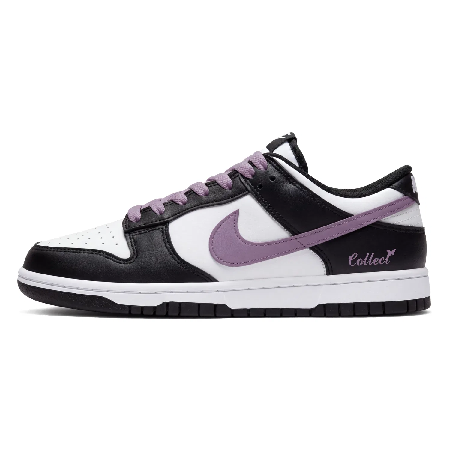 Детские кроссовки для скейтбординга дышащие Nike Dunk, Black Purple — фото 3