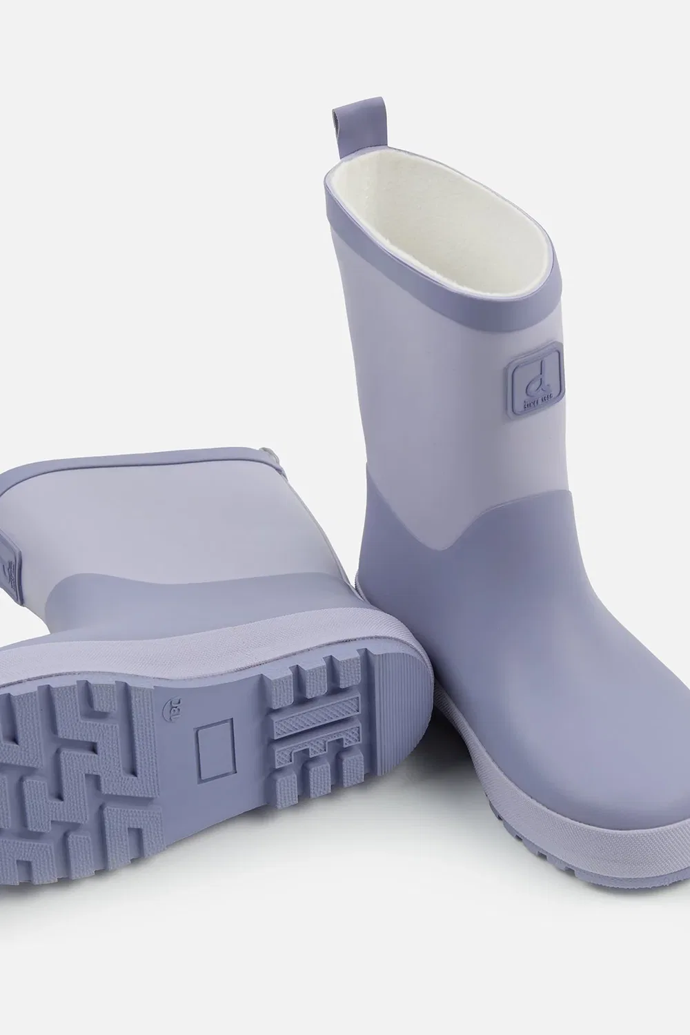 Детские резиновые сапоги для девочек на дождливую погоду Rain Boots Deux par Deux, Mauve — фото 4