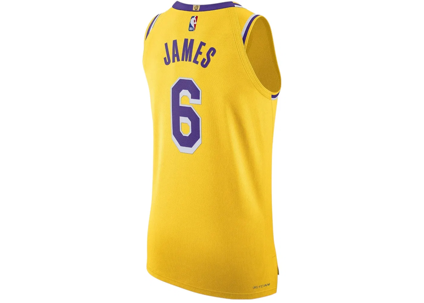 Мужская джерси Nike NBA Los Angeles Lakers Lebron James 6, Yellow — фото 2