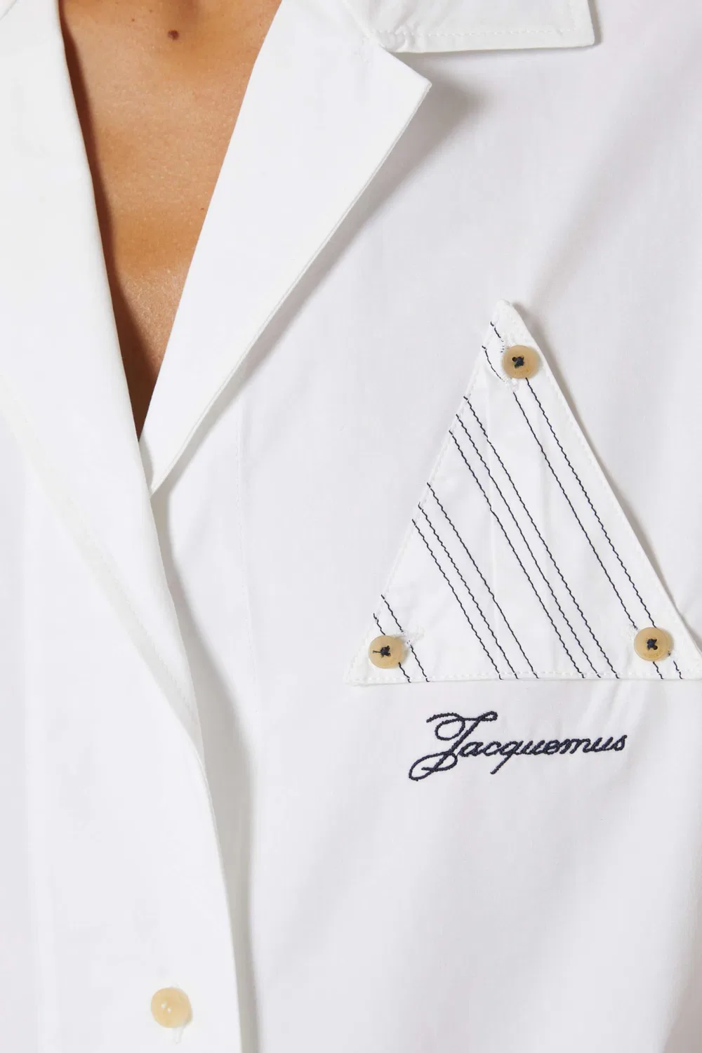 Рубашка оверсайз La Chemise Marin Jacquemus — фото 4