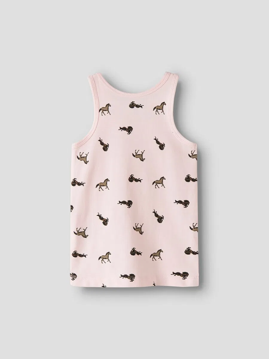 Футболка NAME IT Undershirt 'NMFBallerina Horse' розового цвета — фото 2