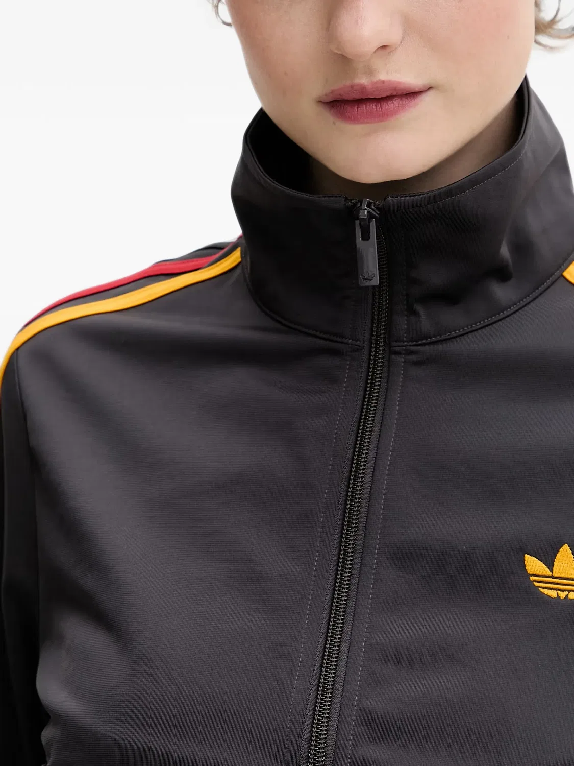 Adidas Бомбер Firedbird серый — фото 4
