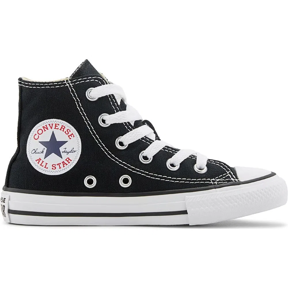 Детские высокие кроссовки Chuck Taylor All Star Converse, Black/White — фото 2