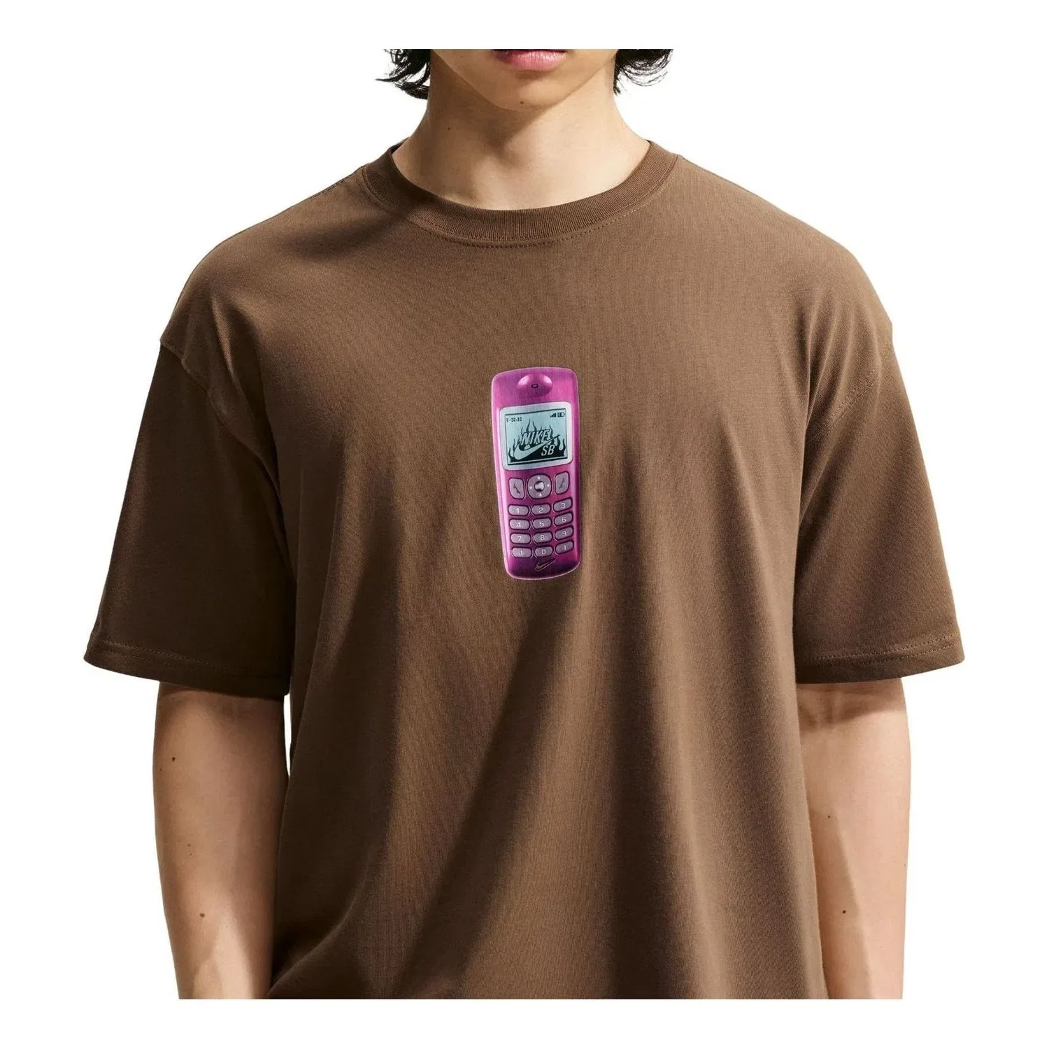 Мужская футболка Nike SB Skate T-Shirt 'Mosswood Brown', коричневый