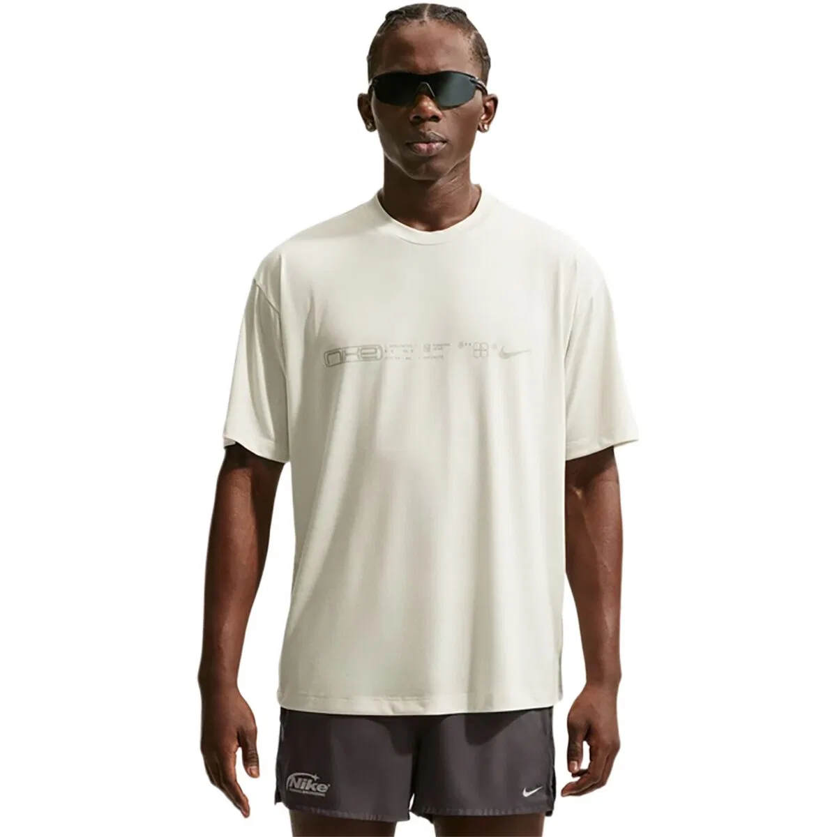 Мужская футболка с принтом Dri-FIT Disrupt Short-Sleeve Nike, Sea Glass/Saffron Quartz