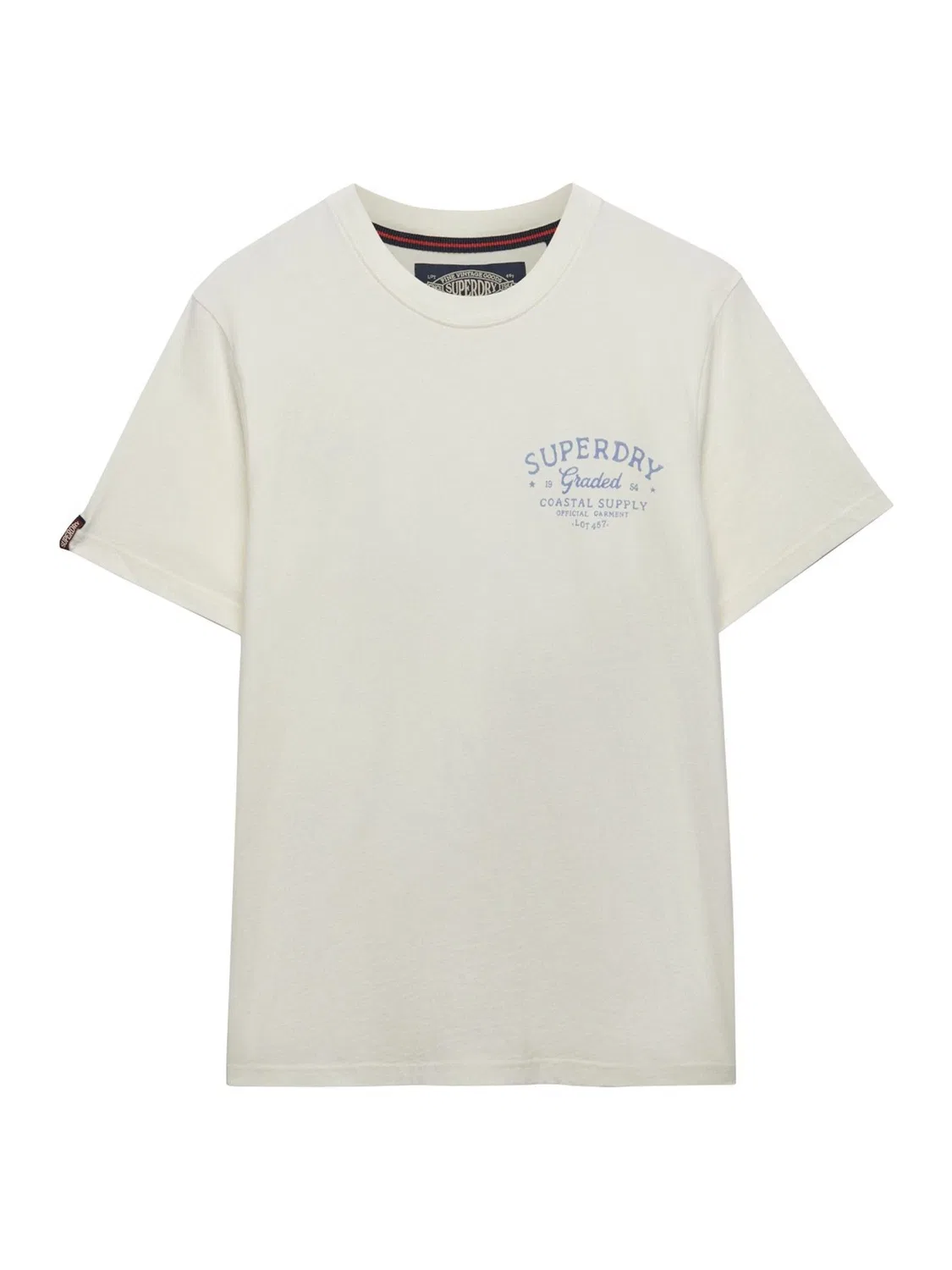 Футболка свободная Lo-Fi Dockside Superdry, белый — фото 4