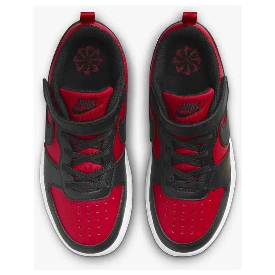 Детские кроссовки с низким верхом Court Borough Low Ps Nike, 35, Черно-красный — фото 4