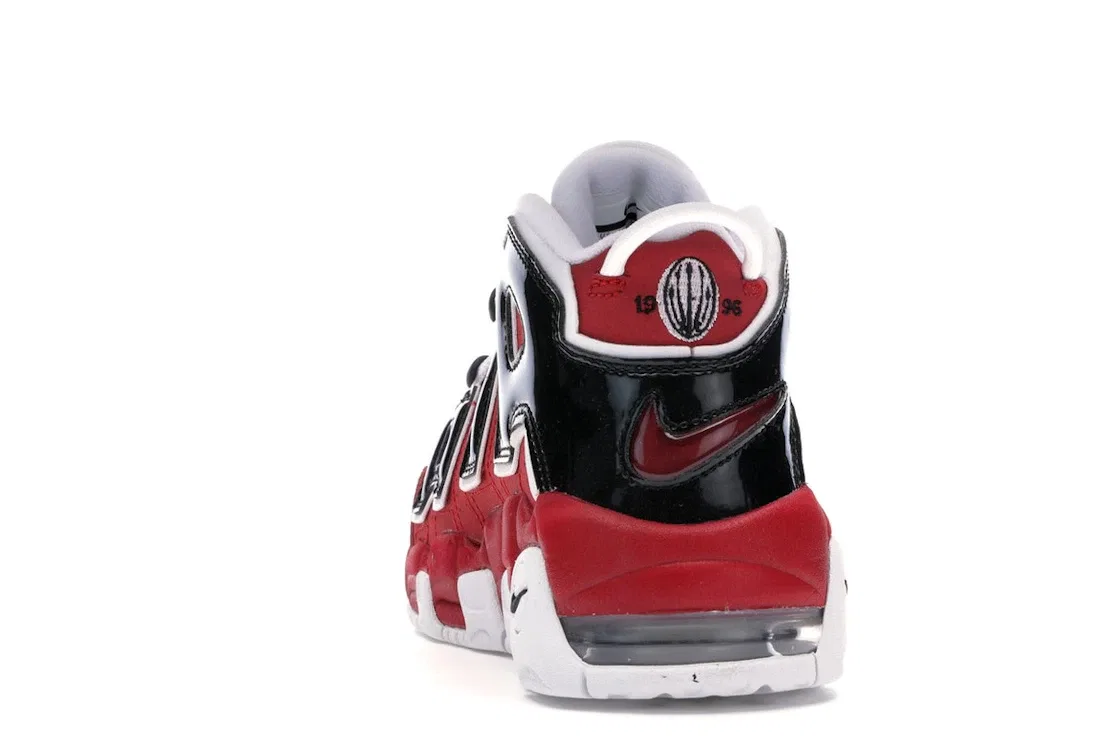Детские кроссовки с принтом Nike Air More Uptempo Nike, Varsity Red/White-Black — фото 4