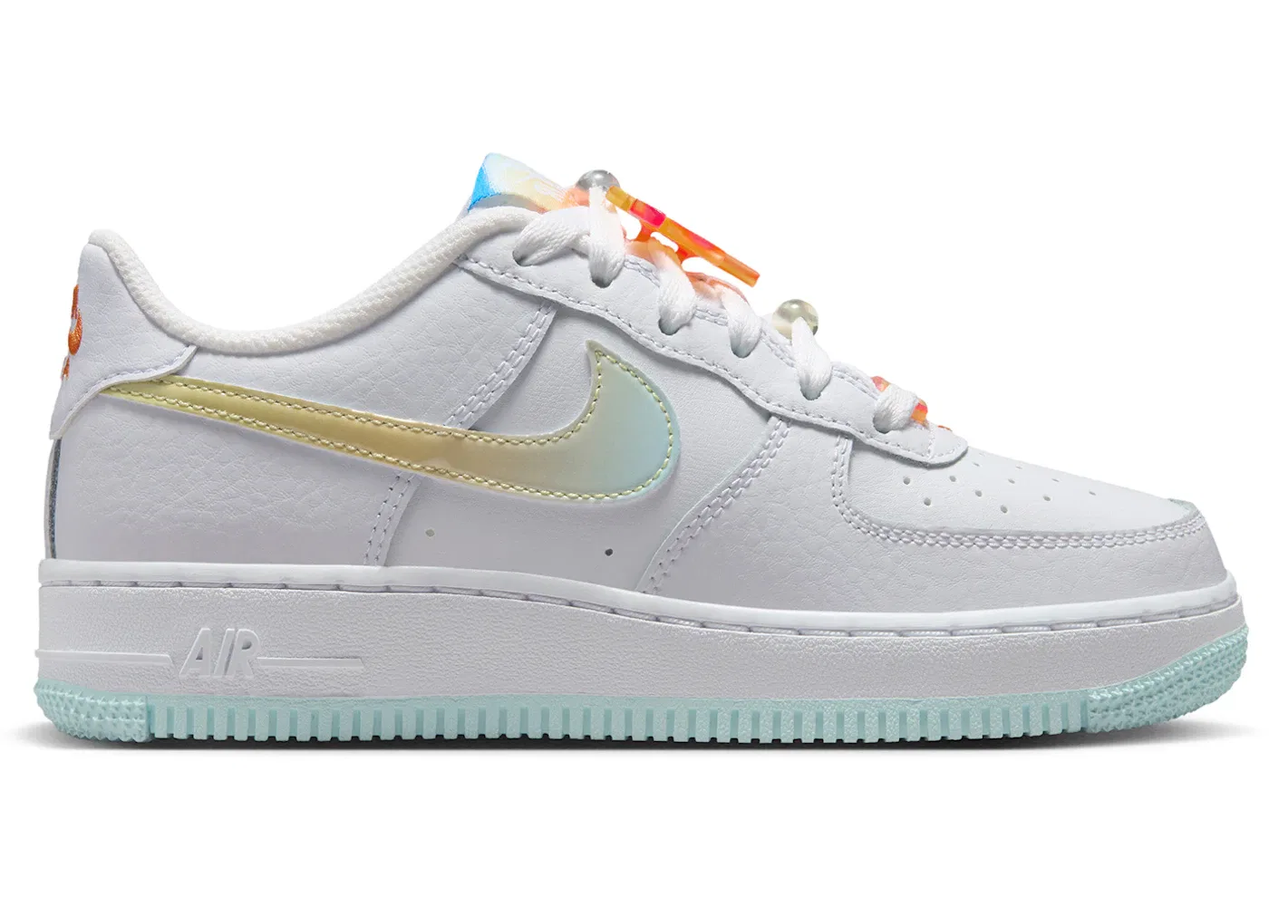 Детские кроссовки Lifestyle Nike Air Force 1 Low LV8, White/White/Glacier Blue/Multi-Color