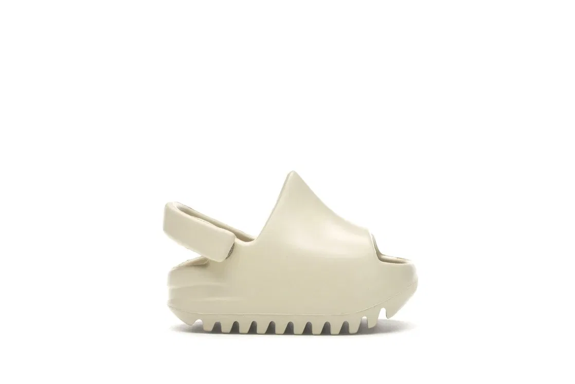Детские шлепанцы с широким ремешком Yeezy Slide Adidas, Bone