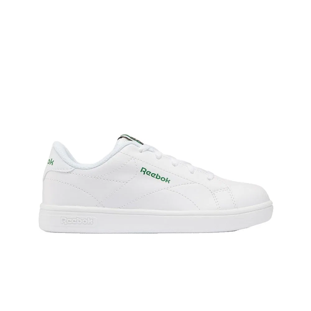 Детские кроссовки для мальчиков шнурованные Reebok Court Clean Reebok, White Glengreen Sportred