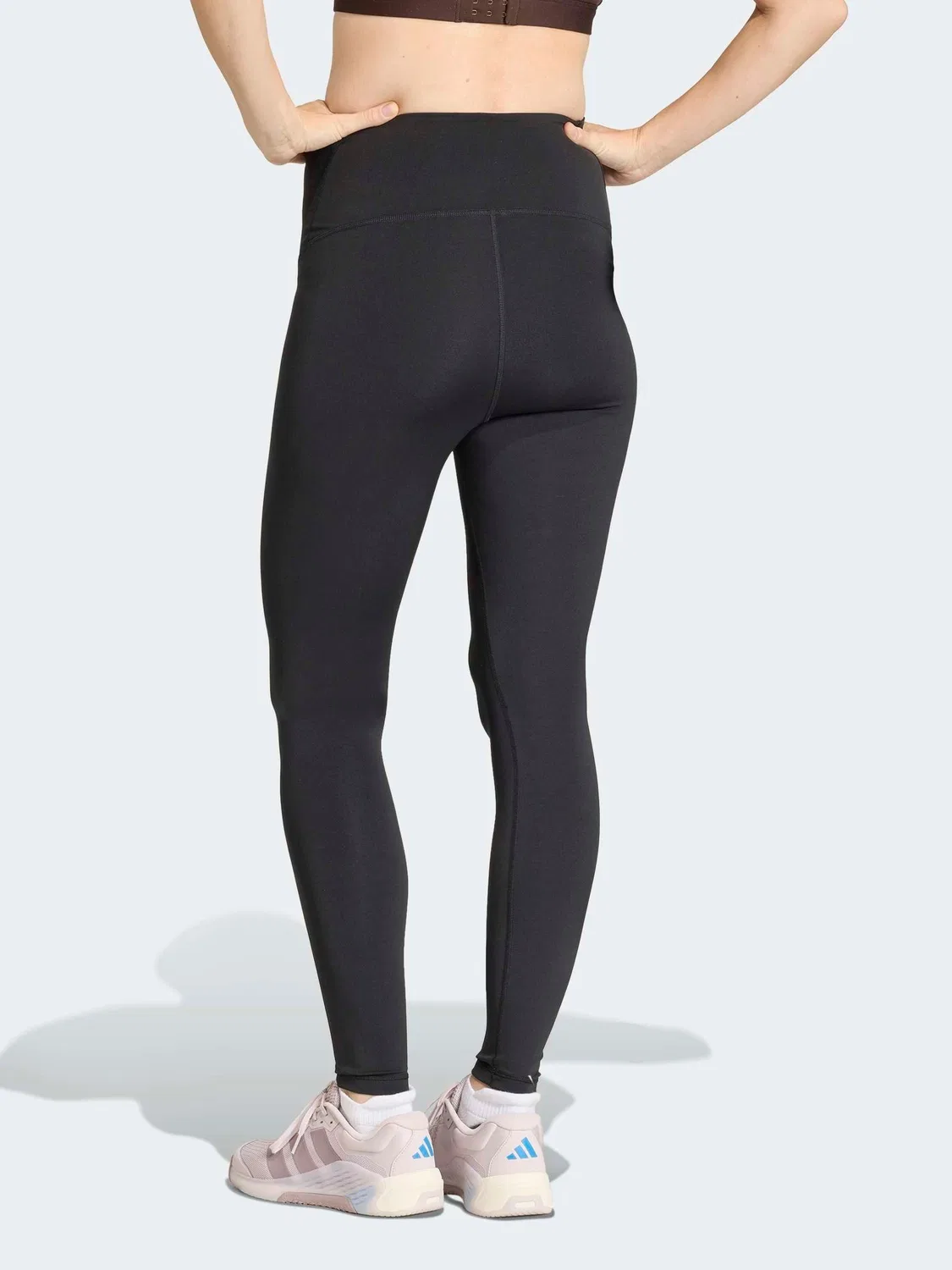 Леггинсы Optime Essentials Full Length Maternity adidas, черный — фото 2