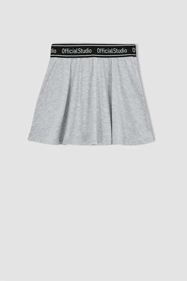 Детские шорты для девочек хлопковые Combed Cotton Shorts Skirt Pink Hippo Kids, Gray — фото 4