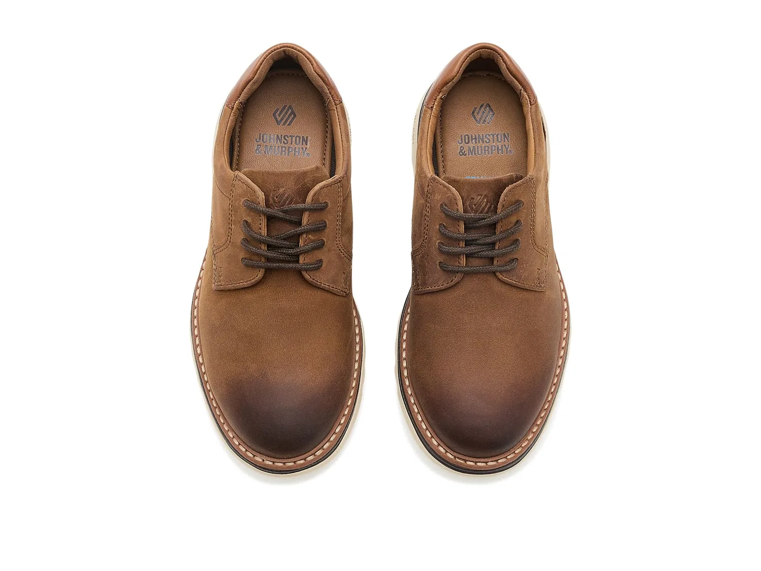 Кроссовки Braxton (для маленьких и больших детей) Johnston & Murphy Kids, Brown Oiled Full Grain — фото 3