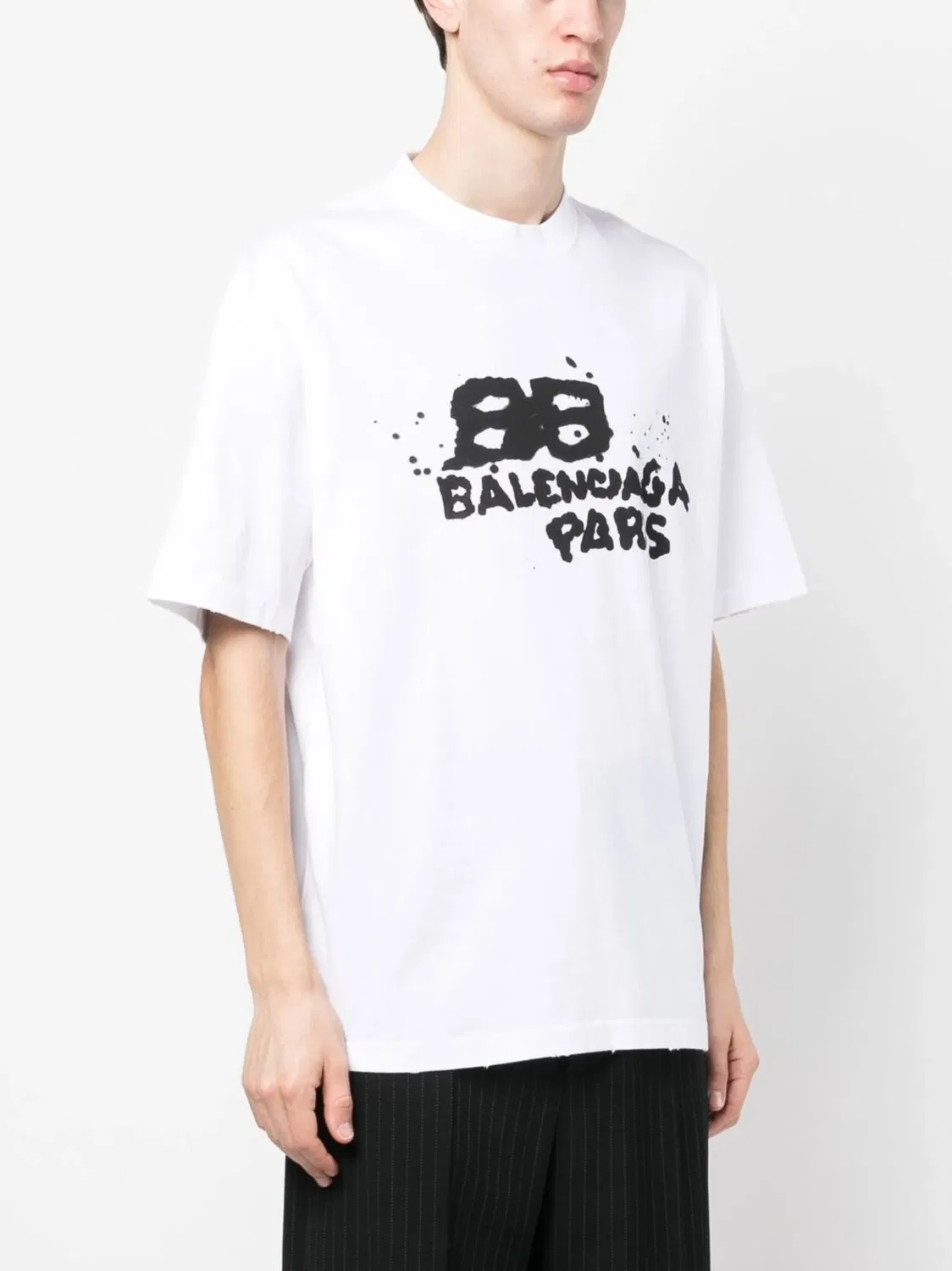 Футболка Hand Drawn BB Icon Balenciaga, белый — фото 3