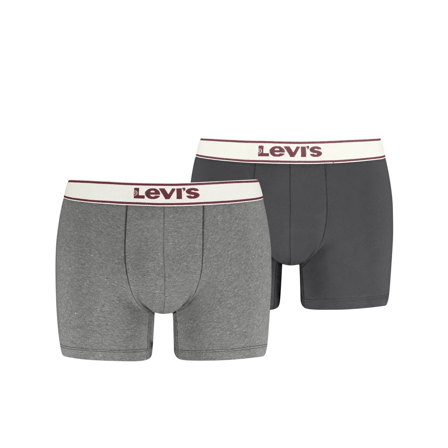 Мужские боксеры с двойным слоем Levi's, Grey/Red