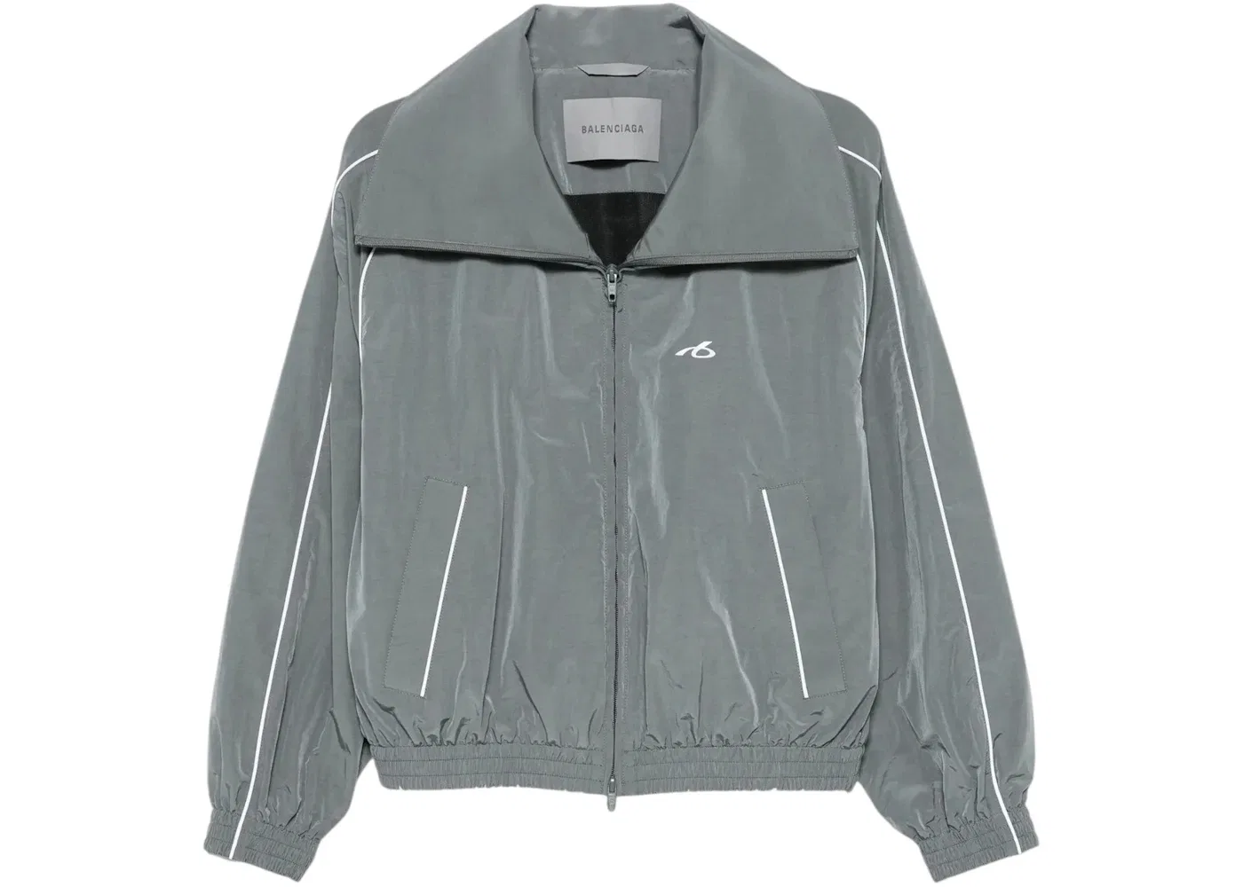 Женская куртка с высоким воротником Balenciaga, Elephant Grey